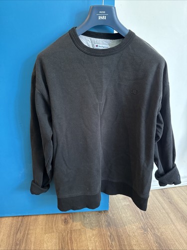 Black champion sweatshirt - sweatshirt, men