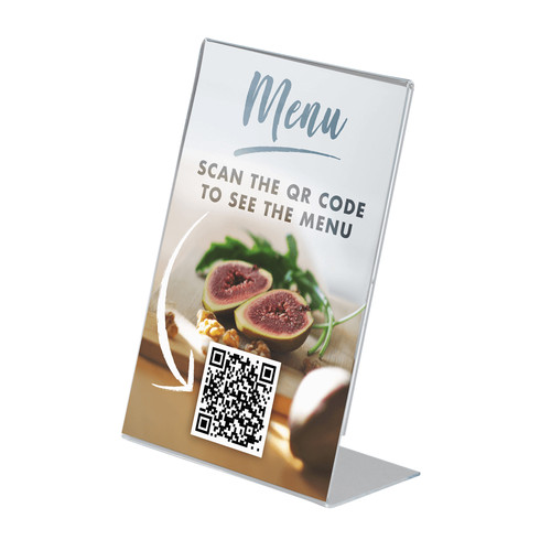 Acrylic sign menu holders - a5,