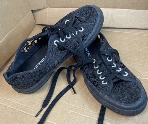 Superga lace low top sneakers - top,