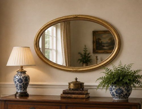 Large antique over mantle - large,