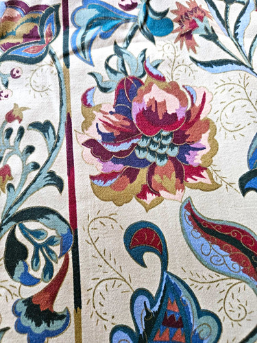 Curtina vintage floral lined - vintage,