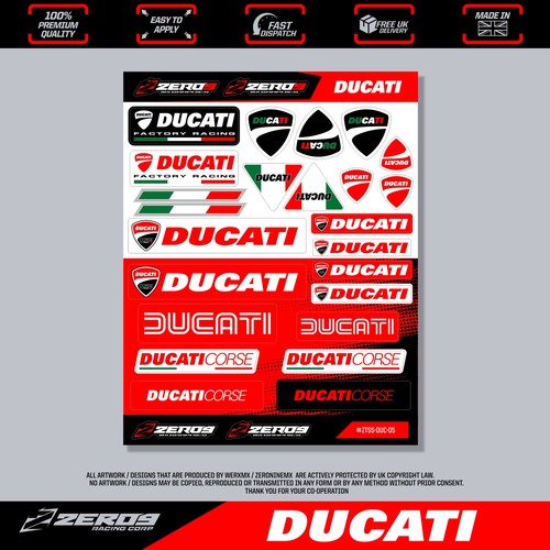 Ducati stickers motocross - ducati, stickers,