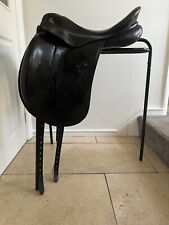 Kieffer Zugspitze Dressage Saddle, Black, mw, Size 2 (17.5”/18”)
