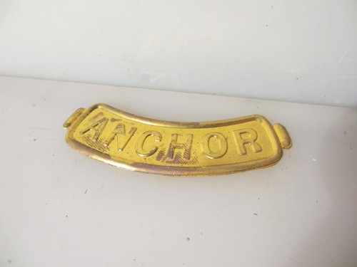 Brass boat anchor plaque - "anchor",