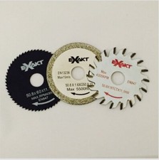 Exakt EC Saw Blade Triple Pack 18TCT, G50, 80HSS Woods, Laminates & Tiles
