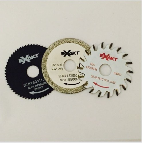 Exakt saw blade triple pack - ec,