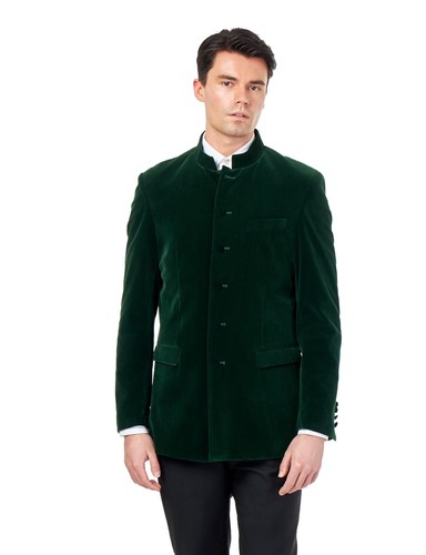 Mens velvet nehru jacket - mens,