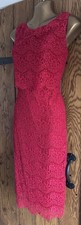 Alexon Red Lace Occasion Dress