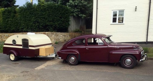 Teardrop caravan trailer