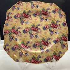 Royal Winton/ Grimwades  Welbeck - Vintage China Chintz Plate 23.5cm sq