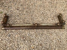 Antique/Vintage Brass /Copper Fire Kerb Fender With Guard Rail