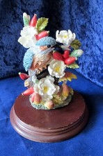 Leonardo Collection Nature Studies Kingfisher  & Rambllng Roses Ornament 16 cm