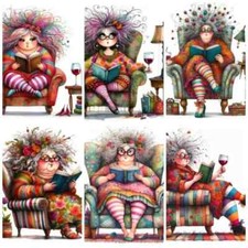 WINE AND A GOOD BOOK Cardmaking Card Toppers Scrapbook Tags Paper Craft