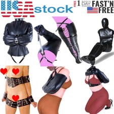 Binding Leg/Arm Binder Behind Back Straight Jacket Adult Handcuff Restraint