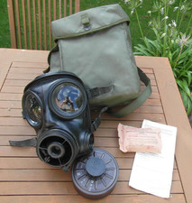 British Avon S10 Size 2 Gas Mask Respirator w/ Filter & Haversack SAS Cosplay