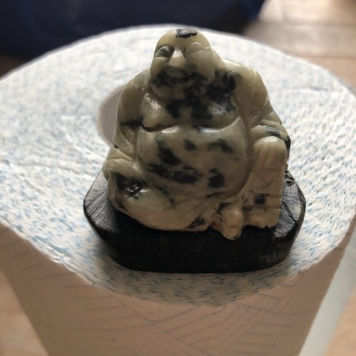 Laughing jade buddha - jade,