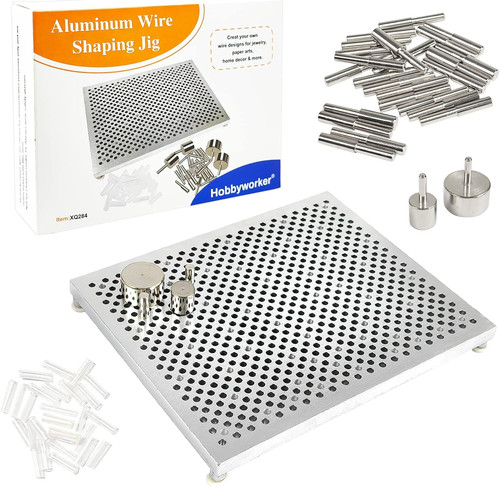Wire bending jig with - wire,