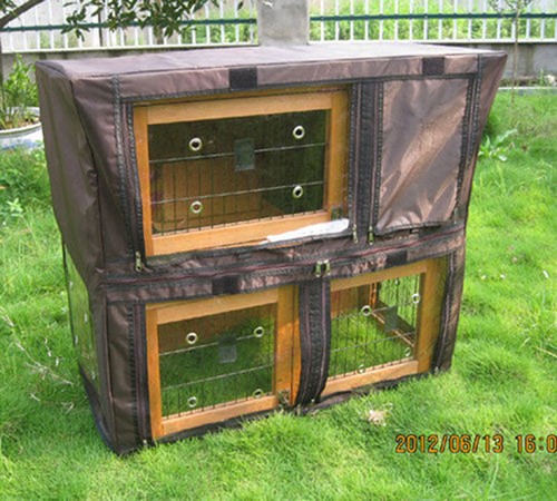 Bunny business hutch cover - hutch, to