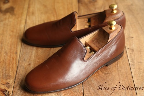 Barker brown leather slippers - leather,