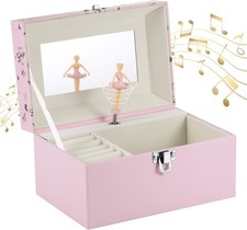 Huiguli Jewellery Box Musical for Girls, Ballerina Jewellery Box Musical with R