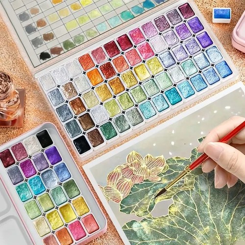 Metallic watercolour paint - 60,