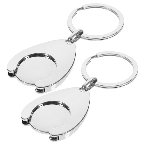 2pcs metal key ring - key, shopping