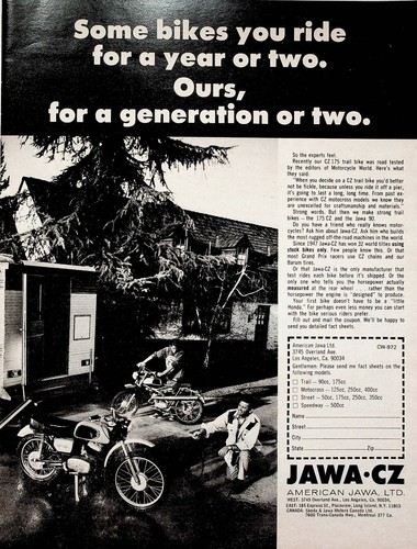 1972 jawa motocross trail - 1972, cz