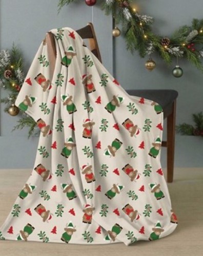 Highland cow christmas fleece - cow,