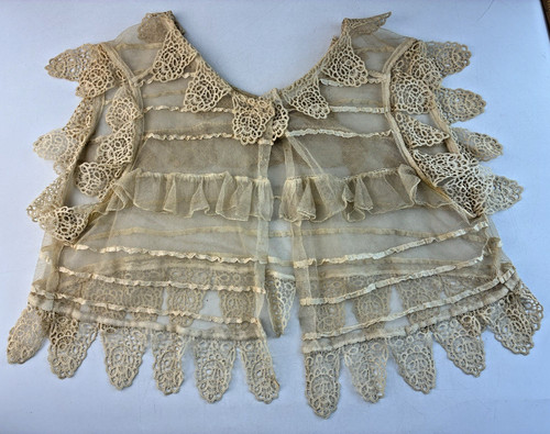 Antique tatted lace ruffled - lace, &