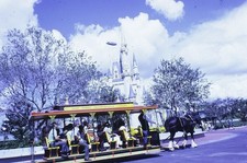 1971 Florida Disneyworld Grand Opening blimp 35mm Kodachrome slide photo