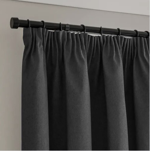 Black blackout pencil pleat - black,
