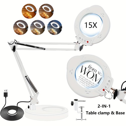 15x magnifying glass - 15x, desk