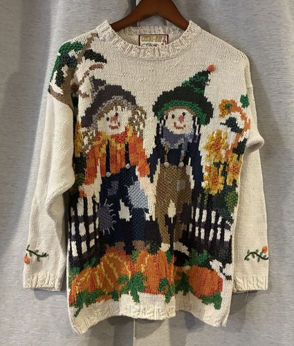 Vintage hand knit - knit, scarecrow