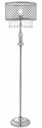 Silver crystal effect floor - silver,