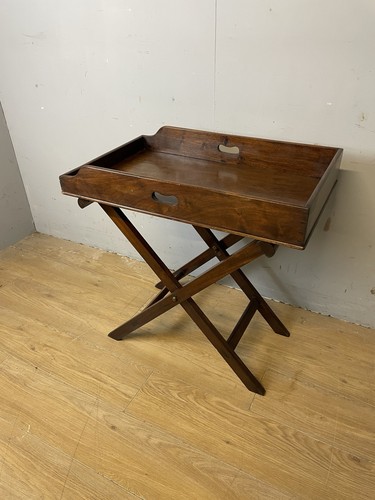 C19th solid mahogany butlers - c19th,