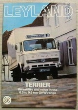 LEYLAND TERRIER GVW Commercial Vehicles Sales Brochure c1977 Ref 1635
