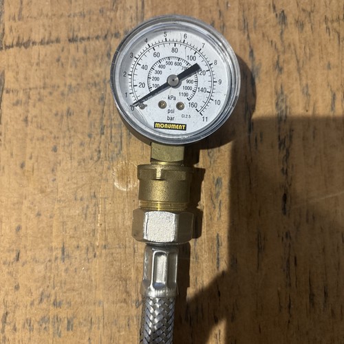 Monument pressure test - test, gauge