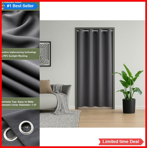 Blackout door curtain inch - blackout,