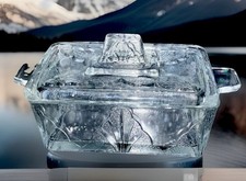 Vintage Art Deco glass Cheese