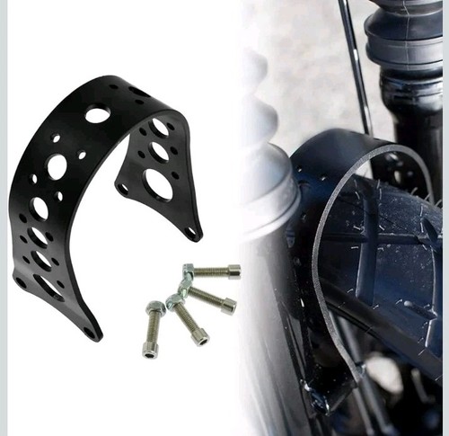 Black front fork brace - front,
