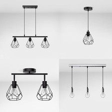 EMKE Decor Vintage Industrial Cluster Lampshade Loft Wall Ceiling Pendant Light
