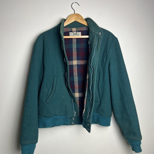 Vintage bean wool bomber - ll,