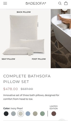 Badesofa luxury bath pillow - bath,