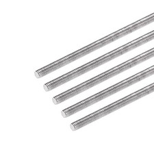 5Pcs M3 x 180mm Fully Threaded Rod 304 Stainless Steel Right Hand Threads