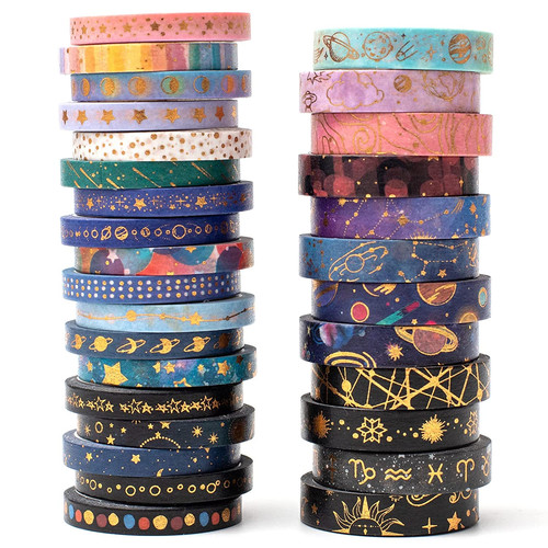 Skinny galaxy washi tape - washi, set