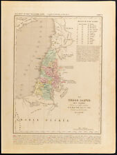 1859. La Earth Sainte Under Salomon. map Old Israel Houze