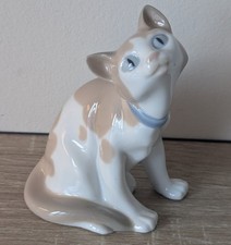 LLADRO NAO CAT FIGURINE - RETIRED- PORCELAIN CAT SCULPTURE - VERY RARE 