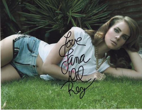Lana del rey autograph photo - del,