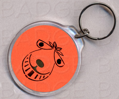 Space hopper keyring retro - space,