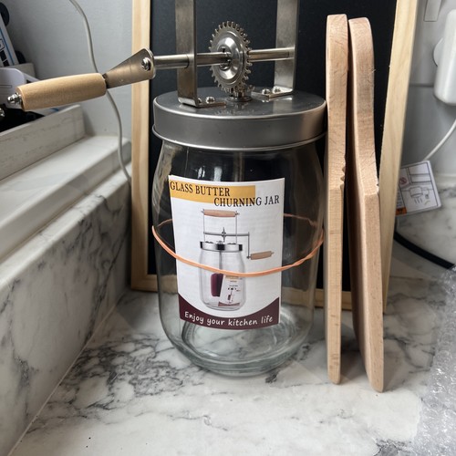 Hand crank butter - butter, beater